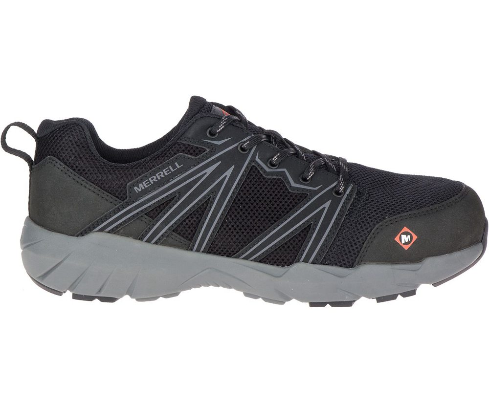 Merrell Sneakers Black - Fullbench Superlite Alloy Toe Wide Width - Mens 10QPRVLUJ